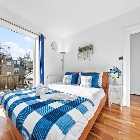 Balcony Blue Theme 1 Bedroom Central London Luxury Flat Near Hyde Park! Accommodates Up To 6! Double Sofa Bed And Next To Station! Exterior photo