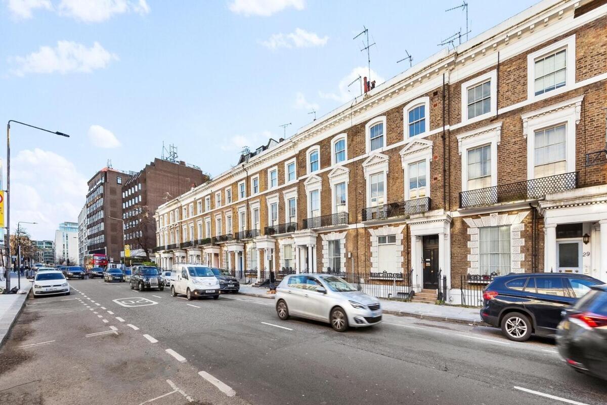 Balcony Blue Theme 1 Bedroom Central London Luxury Flat Near Hyde Park! Accommodates Up To 6! Double Sofa Bed And Next To Station! Exterior photo
